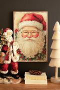 Canvas Paint Over Print Santa