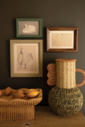 Set of Three Framed Birds Under Glass