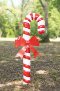 Metal Candycane Yard Stake
