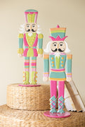 Set of Two Painted Metal Nutcrackers