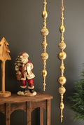 Set of Two Giant Metal Christmas Finials