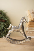 Rustic Metal Christmas Rocking Horse