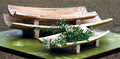 Set of Three Rectangle Curved Wooden Trays