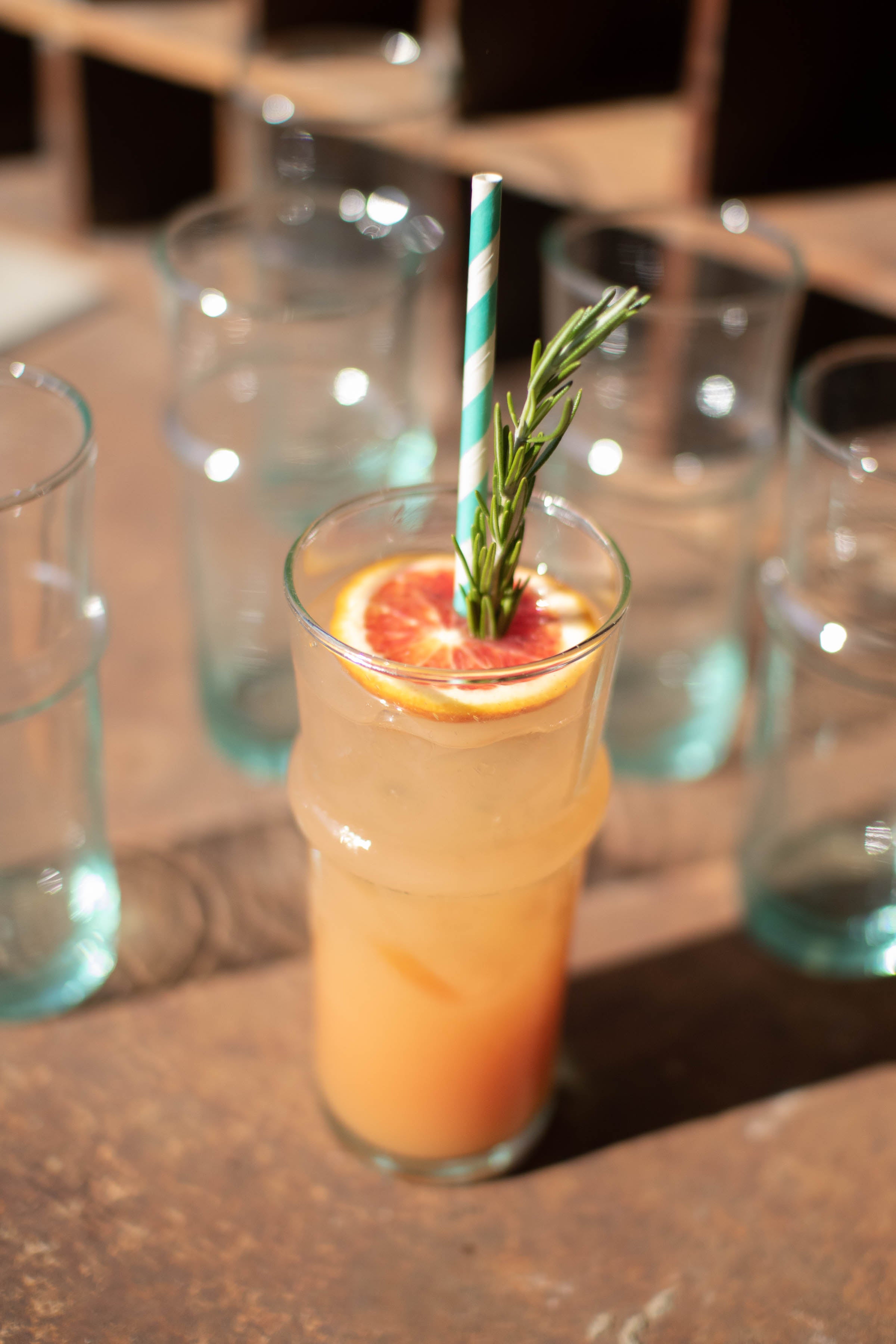 Tall Recycled Moroccan-Style Tea Glass
