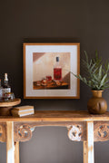 Framed Whiskey Painting