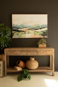 Framed Paint Over Print Lanscape