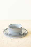 Set 3 Ceramic Dinner Salad and Bowl with Ridges