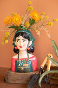 Ceramic Gardner Woman Vase