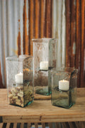 Square Candle Hurricane - Large