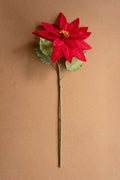 Artificial Poinsettia Stem - Red