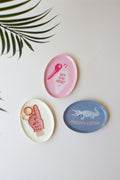 Set of Three Hand-Painted Trinket Trays - Sayings