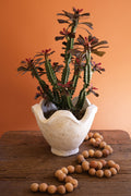 Paper Mache Bowl with Wavy Rim