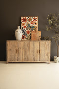 Reclaimed Wood Four Door Sideboard