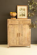 Reclaimed Wood Two Door, Two Drawer Cabinet