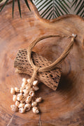 Multi Layered Natural Jute with Shell Necklace