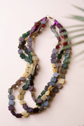 Multi -Colored Horn Necklace
