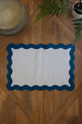 Ruffle Edge Place Mat - Ocean