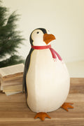 Painted Metal Penguin