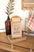 Wooden Tabletop Note Roll