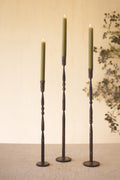 Set of Three Tall Taper Candle Stands