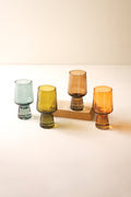 Set of Four Solid Base Tumblers - One Each Color