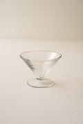 Hammered Glass Martini Glass