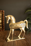 Antique Brass Horse Sculpture