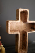 Wooden Christmas Bowl - Cross