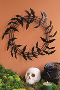 Flying Bat Halloween Wreath