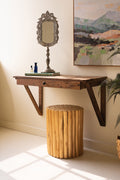 Reclaimed Wood Wall Desk with Drawer