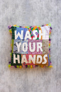Wash Your Hands - Kantha Pillow