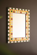 Rectangle Mosaic Tile Framed Mirror