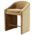 Kagan Chenille Counter Stool in Amber