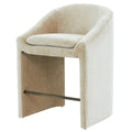 Kagan Chenille Counter Stool in Taupe