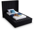 Jocasta Velvet Upholstered Twin Bed (3 Boxes)