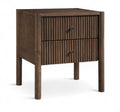 Jordana 18.5" Walnut Solid Wood Nightstand