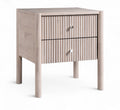Jordana 18.5" Natural Solid Wood Nightstand