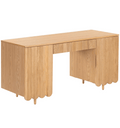 Kristy Fluted Wood Desk