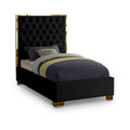 Junia Velvet Upholstered Twin Bed