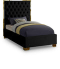 Junia Velvet Upholstered Twin Bed