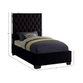 Lachlan Velvet Upholstered Twin Bed