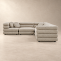 Jubilee 5-Piece Upholstered Modular L-Shaped Sofa Set