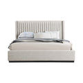 Lausanne Linen Textured Fabric Upholstered King Bed