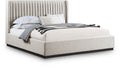 Lausanne Linen Textured Fabric Upholstered King Bed