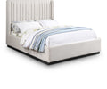 Lausanne Linen Textured Fabric Upholstered Queen Bed