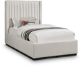 Lausanne Linen Textured Fabric Upholstered Twin Bed