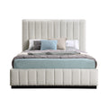 Lecce Linen Textured Fabric Upholstered Full Bed