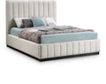 Lecce Linen Textured Fabric Upholstered Full Bed