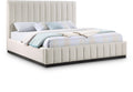 Lecce Linen Textured Fabric Upholstered King Bed