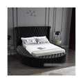 Leopold Velvet Upholstered Queen Bed (3 Boxes)